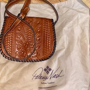 Patricia Nash Italian leather cross body bag